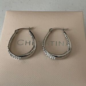 Christina Silver Dazzling Crystal Earrings